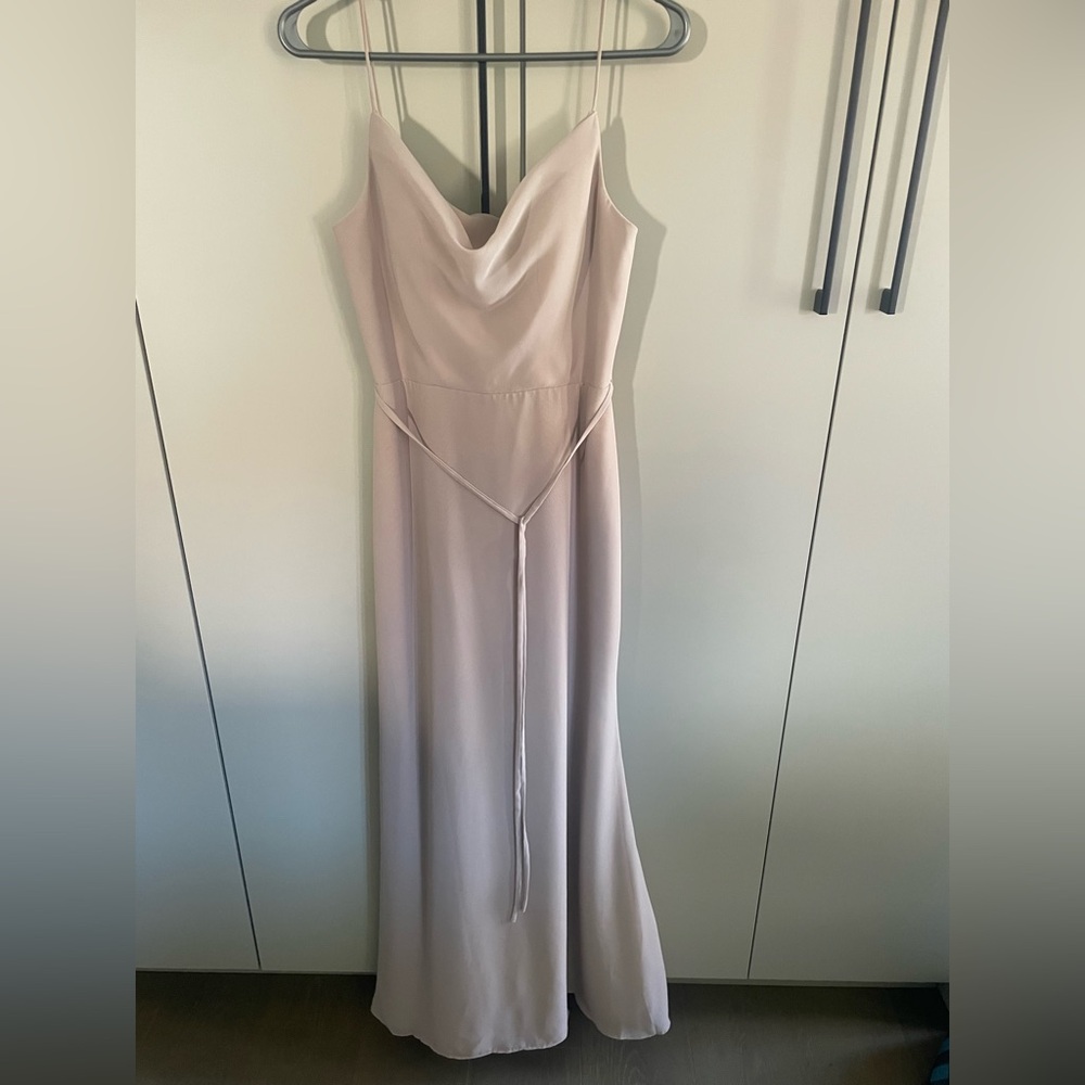 Christina Wu Strapless Cream Dress